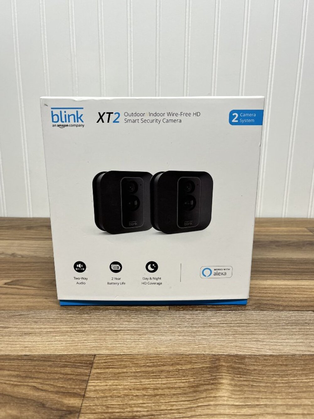 Blink XT2 1080p Smart Home Security - 2 Camera System - Black With Box
